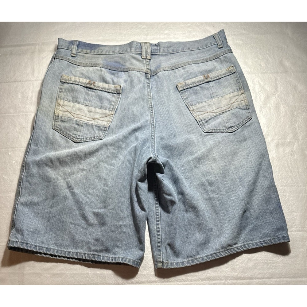 Vintage Y2K CSG Champs Sports Gear Baggy Denim Jorts Shorts Men's 36 Hip Hop
